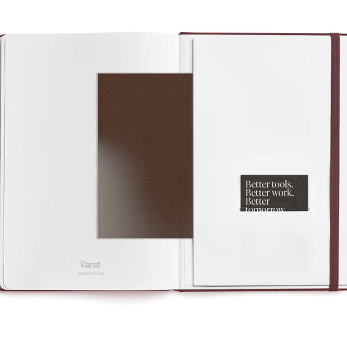 Weekly Planner 2027 – Stone Paper · A5 Hardcover · Burgundy | Karst