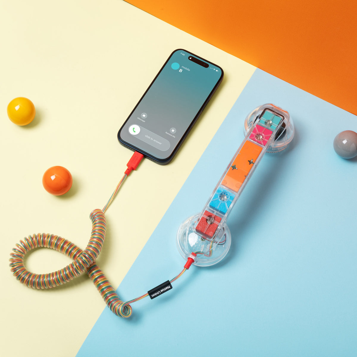Retro Handset "POP Phone" – Bubble Gum · USB-C · Limited Edition | Native Union