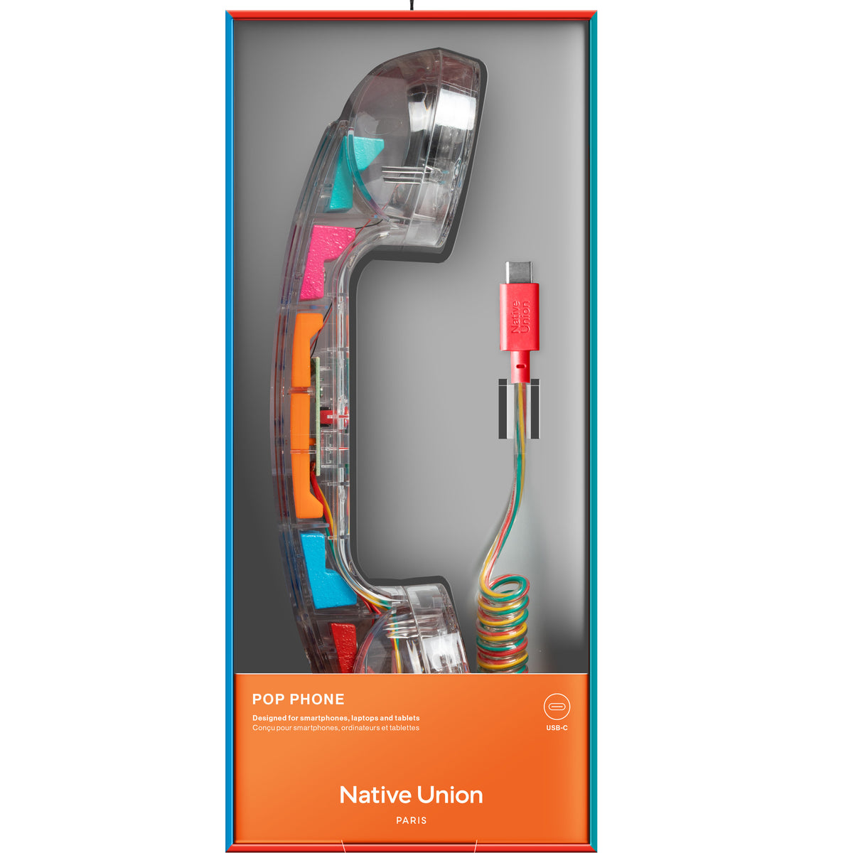 Retro Handset "POP Phone" – Bubble Gum · USB-C · Limited Edition | Native Union