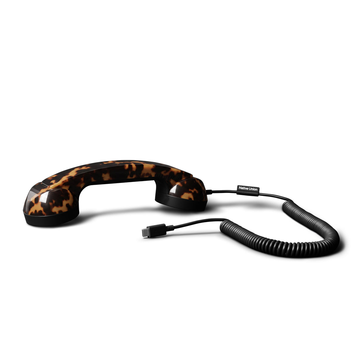Ricevitore telefonico retrò "POP Phone" – Tartarugato · USB-C · Edizione limitata | Native Union