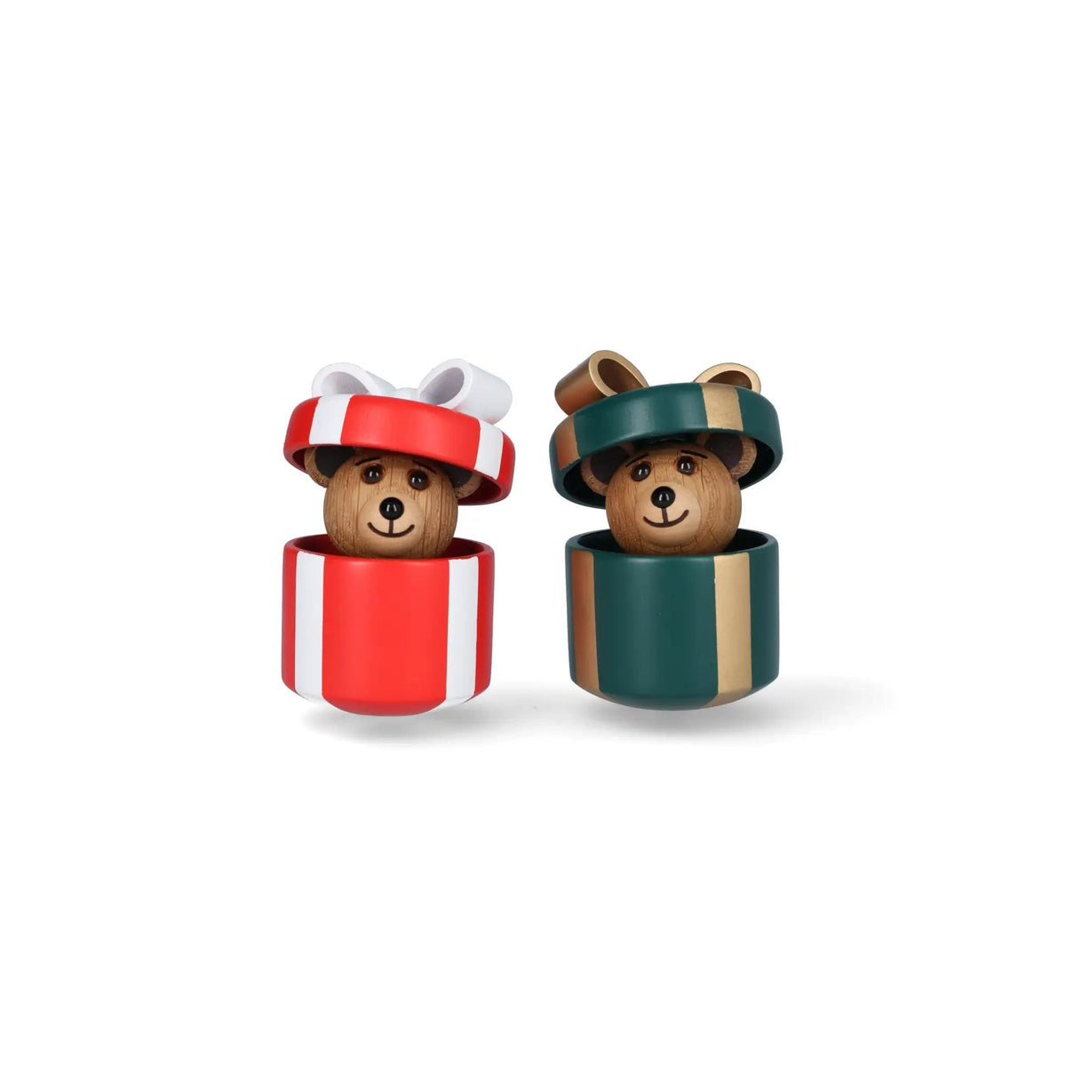 Træbamse "Gifting Teddy" – Bøg · Rød | Spring Copenhagen