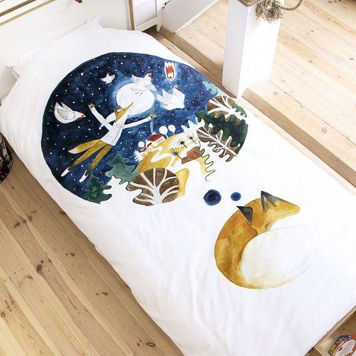 SLEEPY FOX - bedding - for kids | Foonka