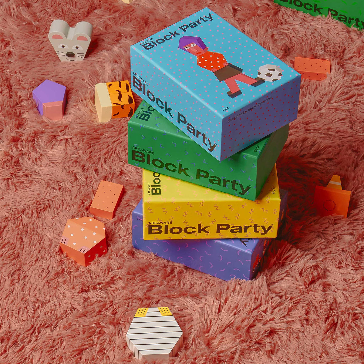 BLOCK PARTY | Holz FIGUREN | Andy Rementer | Areaware