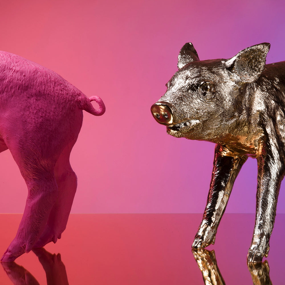 BANQUE sous forme de COCHON | grande tirelire | Harry Allen | Sont conscients