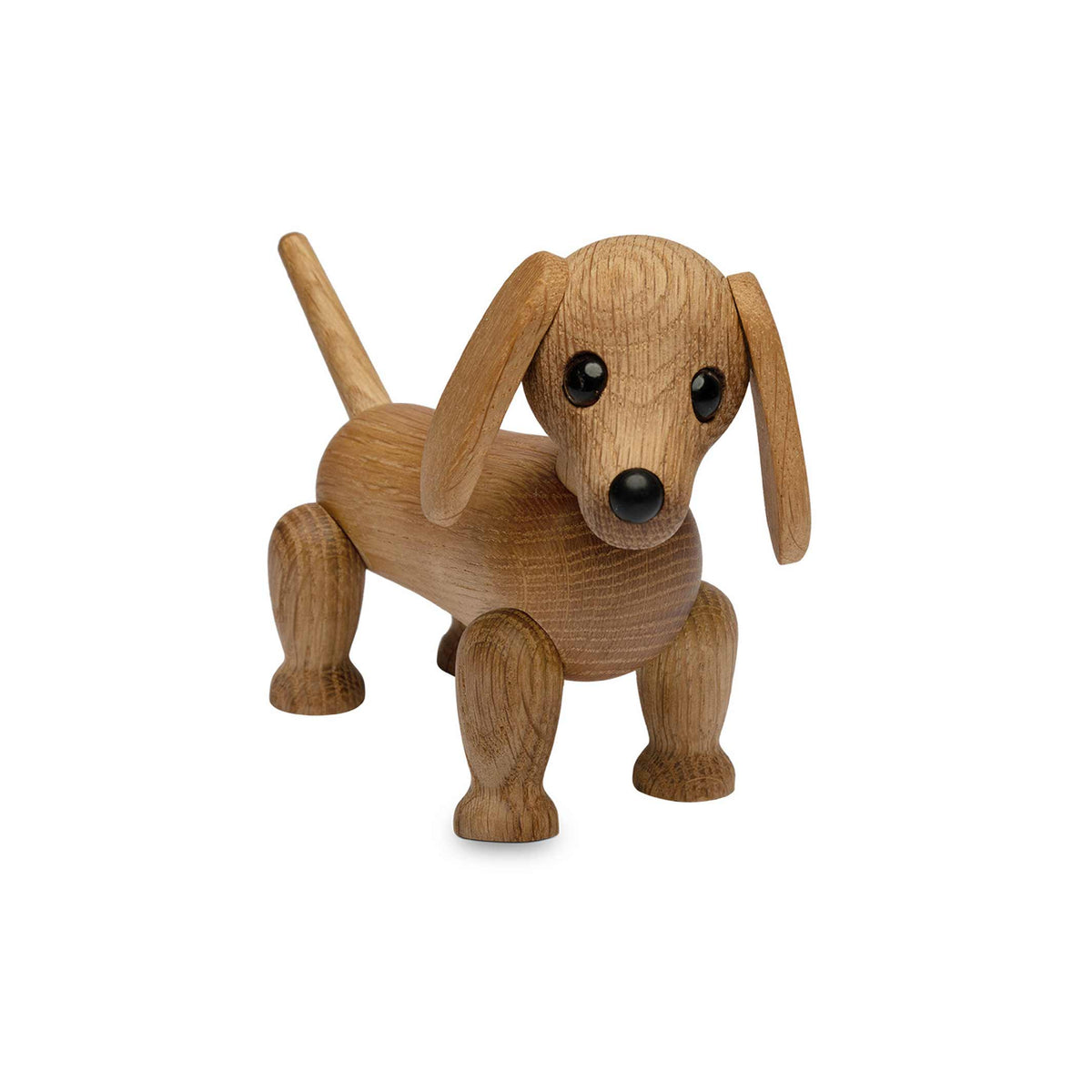 Holz-Dackelwelpe Amigo Klein – Mahagoni · 15 cm | Spring Copenhagen