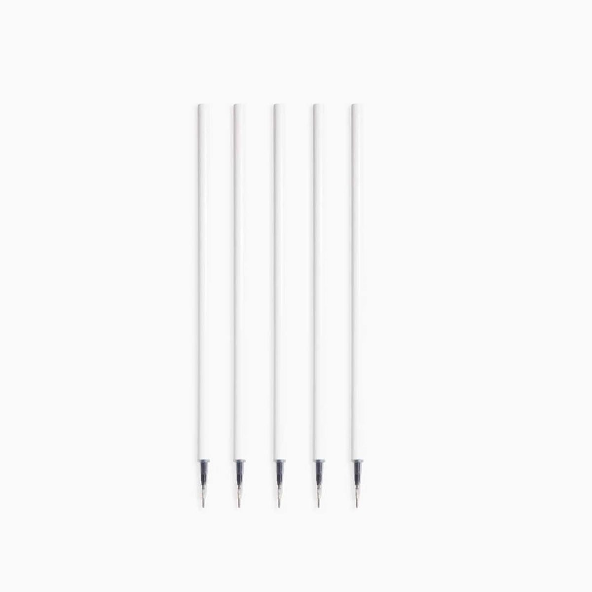 APEX PENS REFILL | 5er Set FINELINER GEL-ERSATZ-SCHREIBMIENEN | Schwarz | Poketo