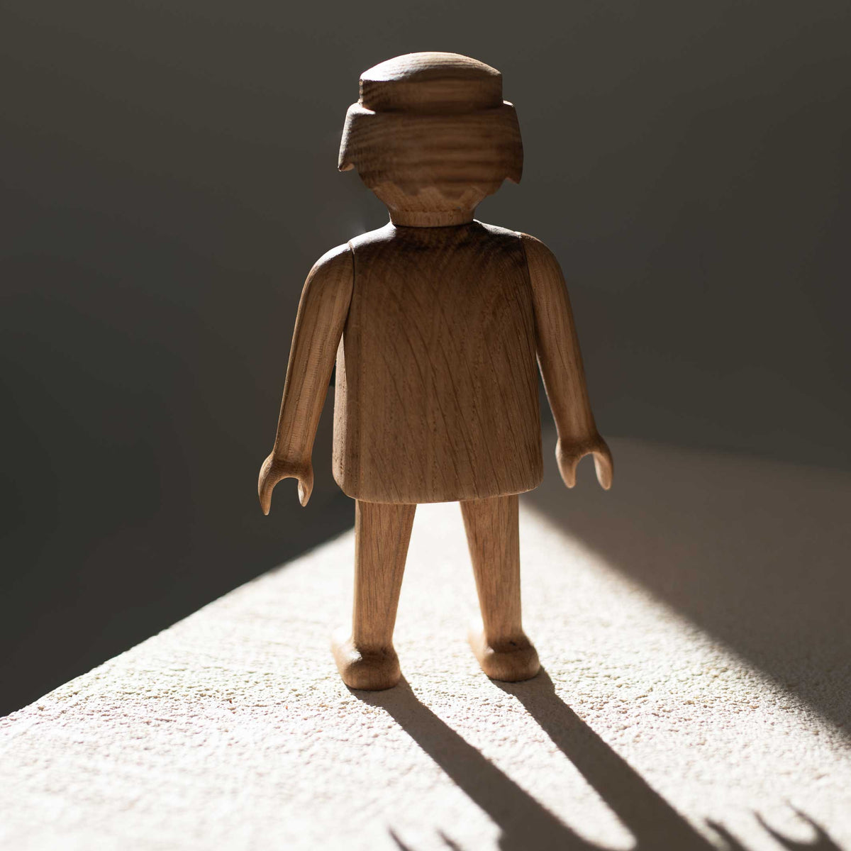 Wooden Figure Playmobil Man Small – Oak · 17 cm | boyhood