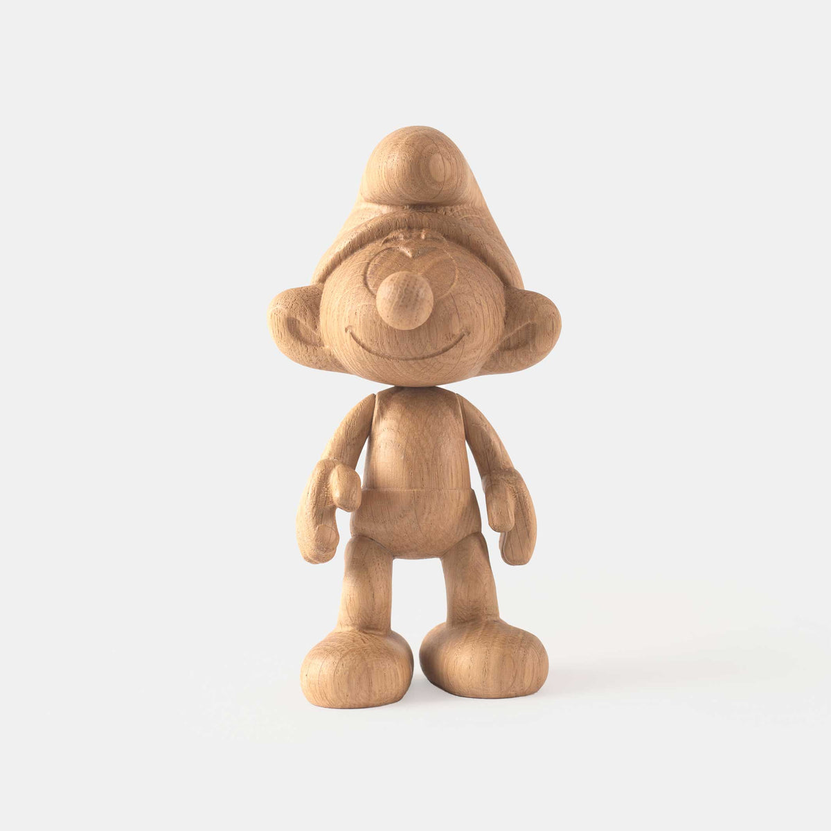 Holzfigur Schlumpf Klein – Eiche · 13,5 cm | boyhood × Schlümpfe