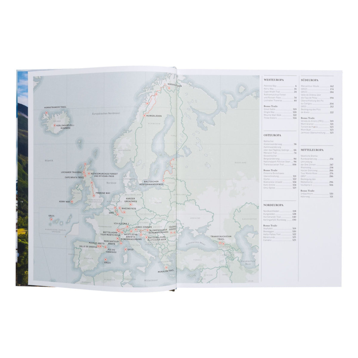Buch "Wanderlust Europa" – Hardcover · 328 Seiten | Gestalten