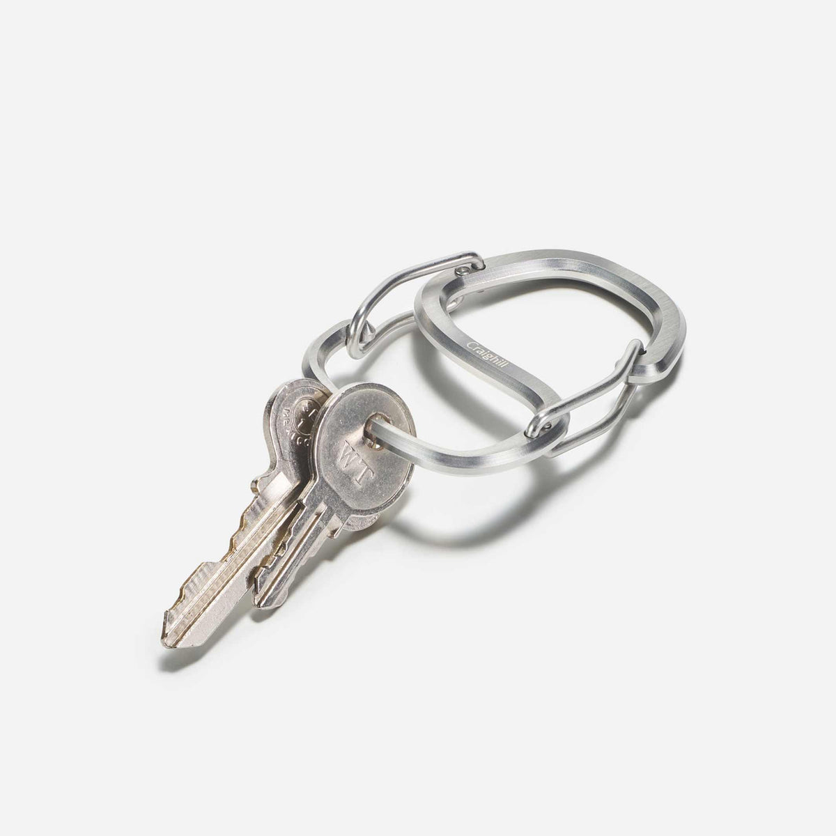 COACHWHIP | Mousqueton en acier inoxydable argenté | Craighill