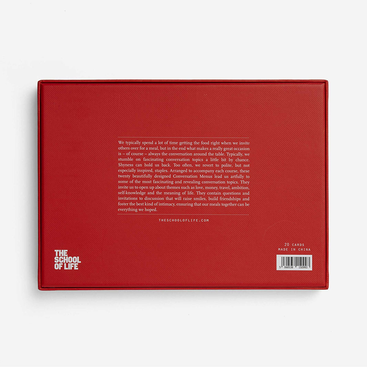 Card Set "Conversation Menus" – English | The School of Life