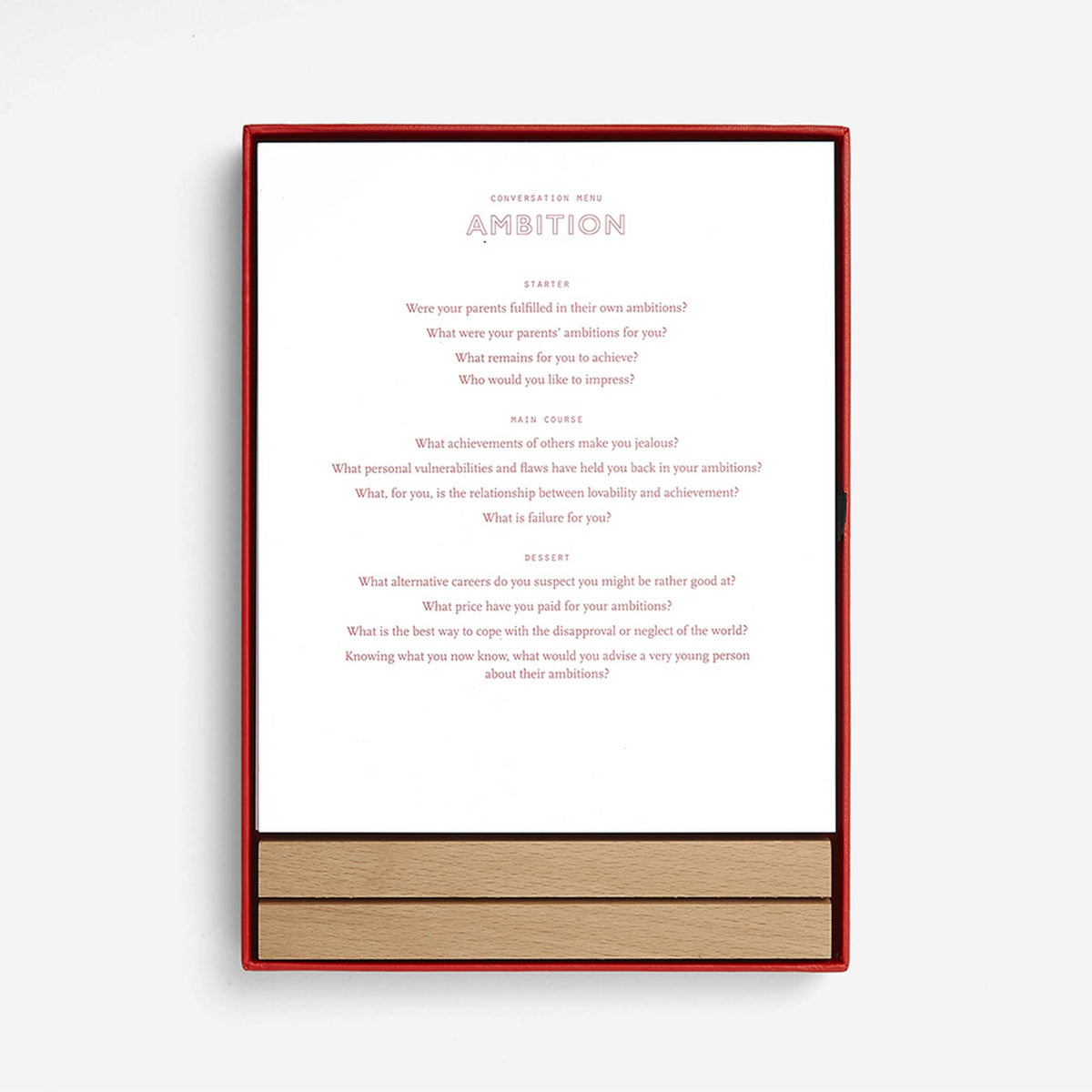 Card Set "Conversation Menus" – English | The School of Life