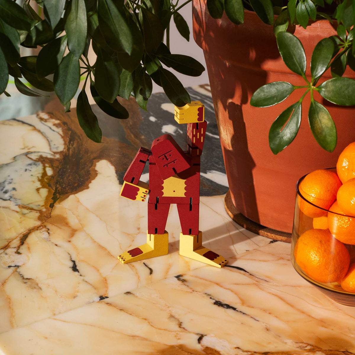 CUBEBOT CRYPTOIDS SASQUATCH - Roter 3D Puzzle Roboter - Small | David Weeks | Areaware