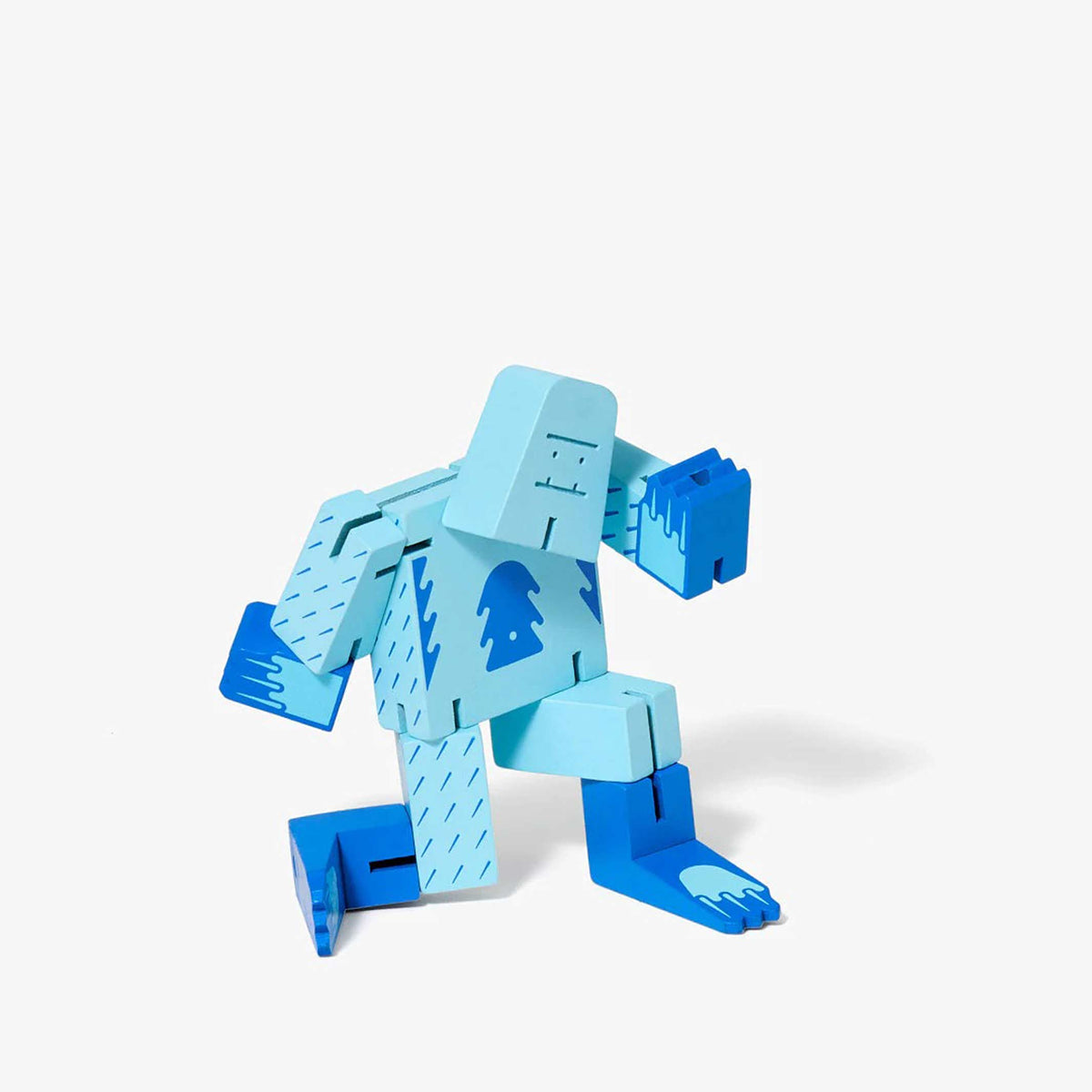 CUBEBOT CRYPTOIDS YETI - Blue 3D Puzzle Robot - Small | David Weeks | Areaware
