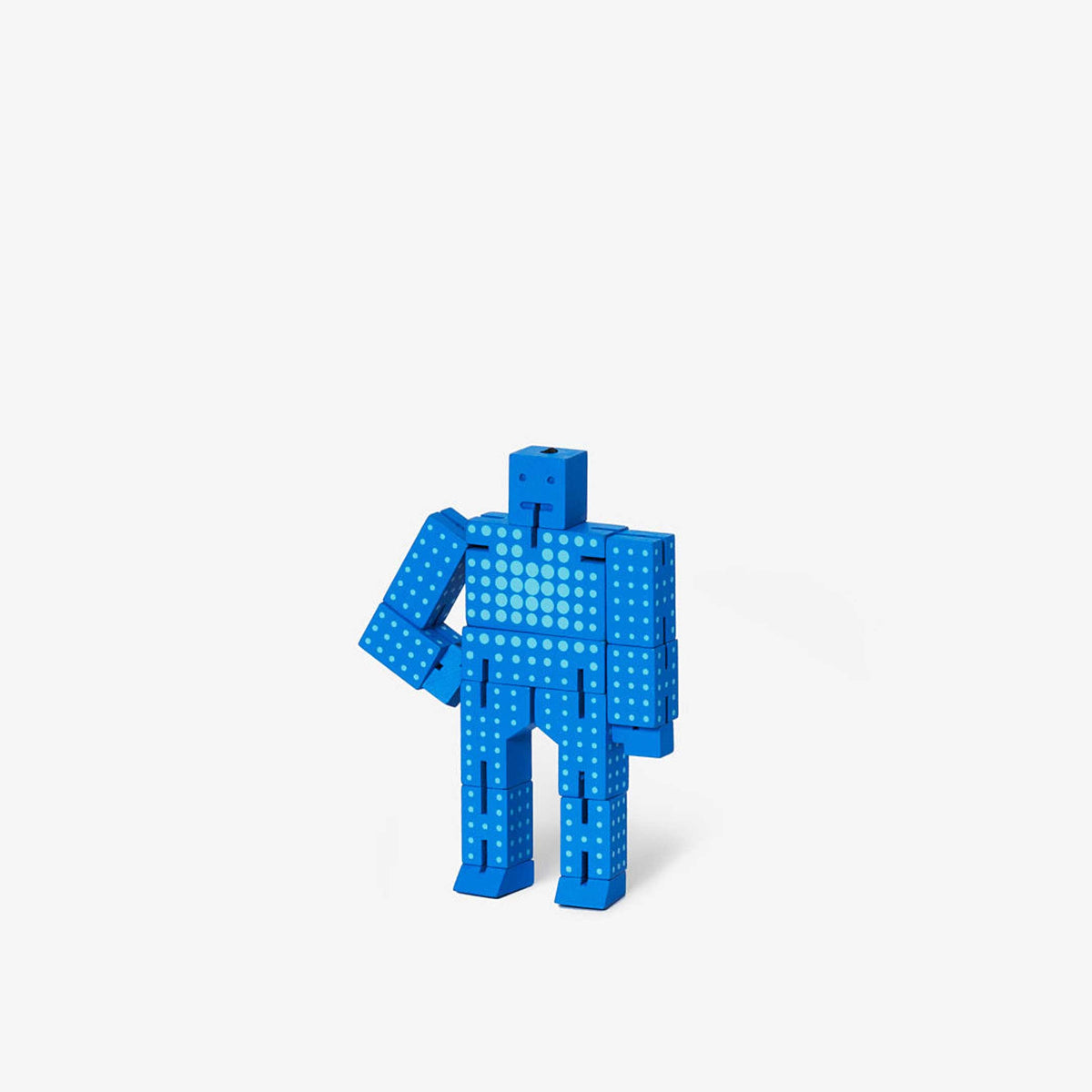 CUBEBOT® DOT Micro - Blau gepunkteter 3D Puzzle Roboter | David Weeks | Areaware
