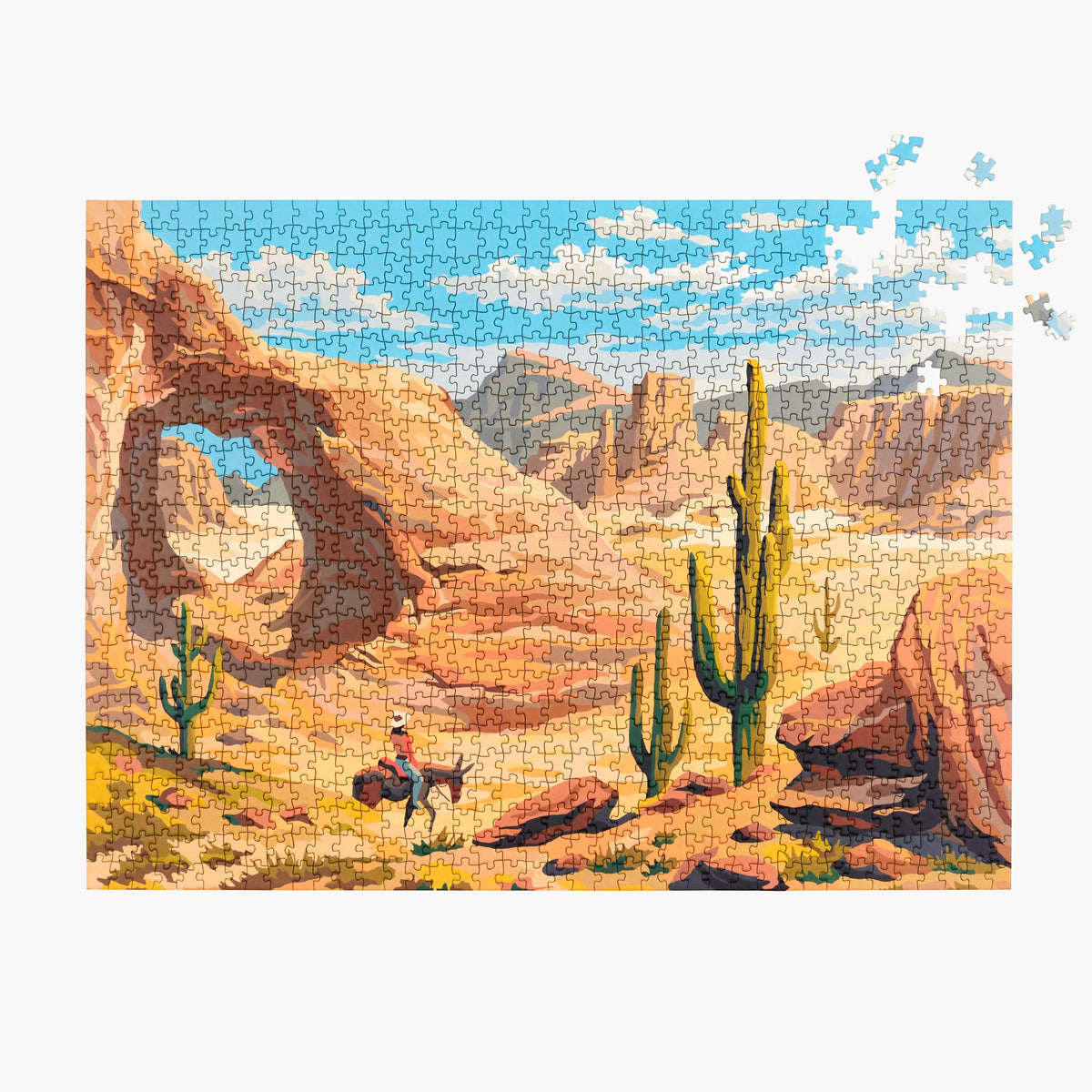DESERT - Vintage Paint by Numbers - Puzzle 1.000 Teile | parkside