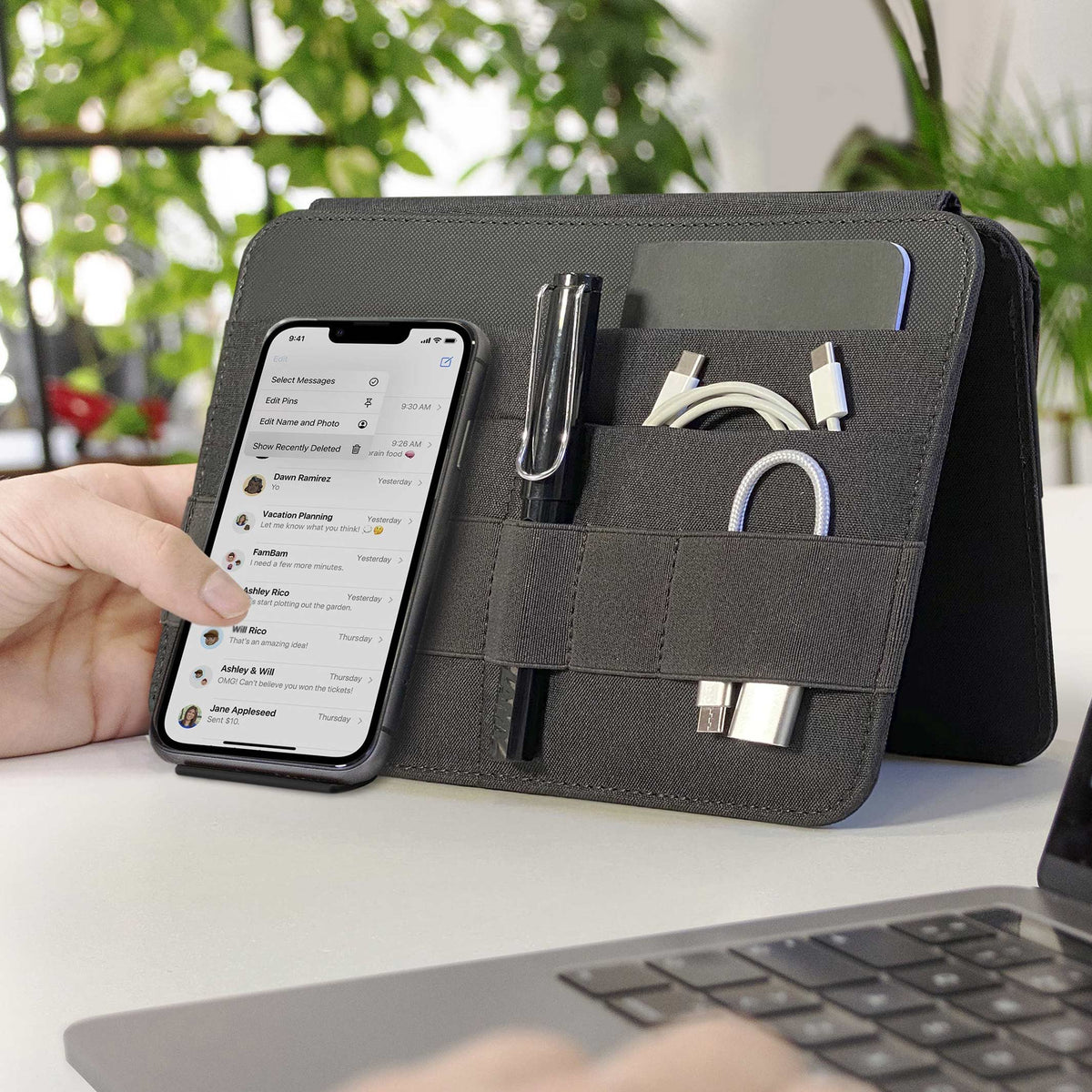 FOLD PRO - ansteckbarer Organizer für 13-15“ Laptops | beblau