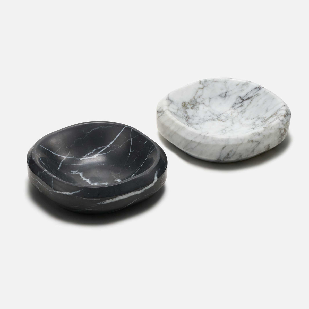 BOL À FACETTES | STOCKAGE | Petit BOL en marbre noir Marquina | 14 cm | Craighill