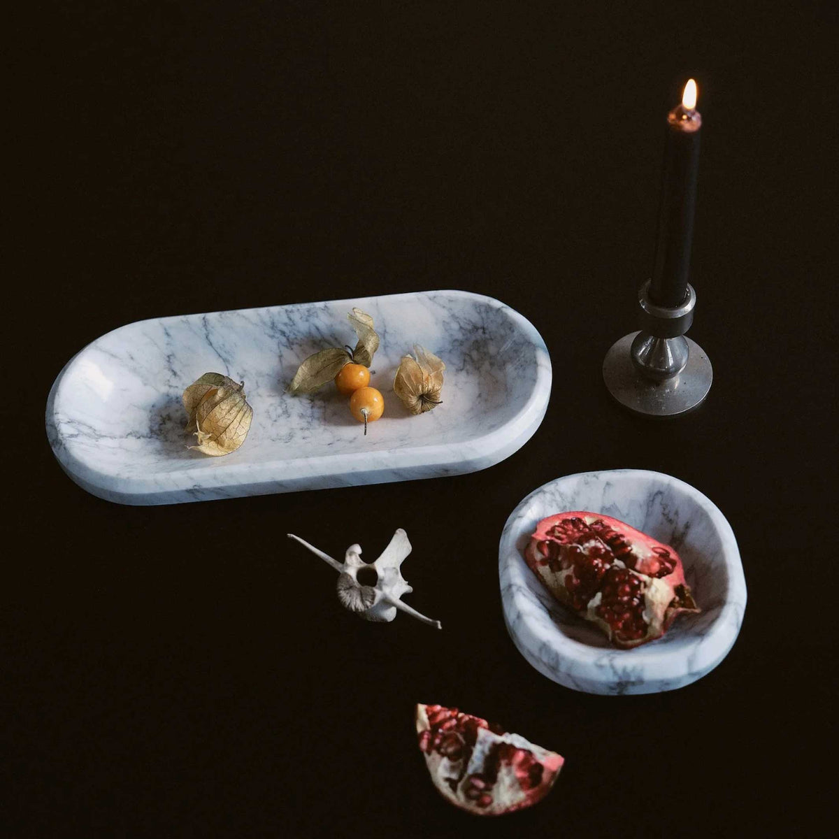 Schale Facet Bowl – Carrara Marmor · Ø 31 cm | Craighill