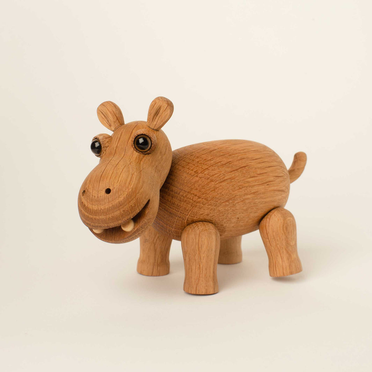 Holz-Nilpferd Flora – Eiche · 12 cm | Spring Copenhagen