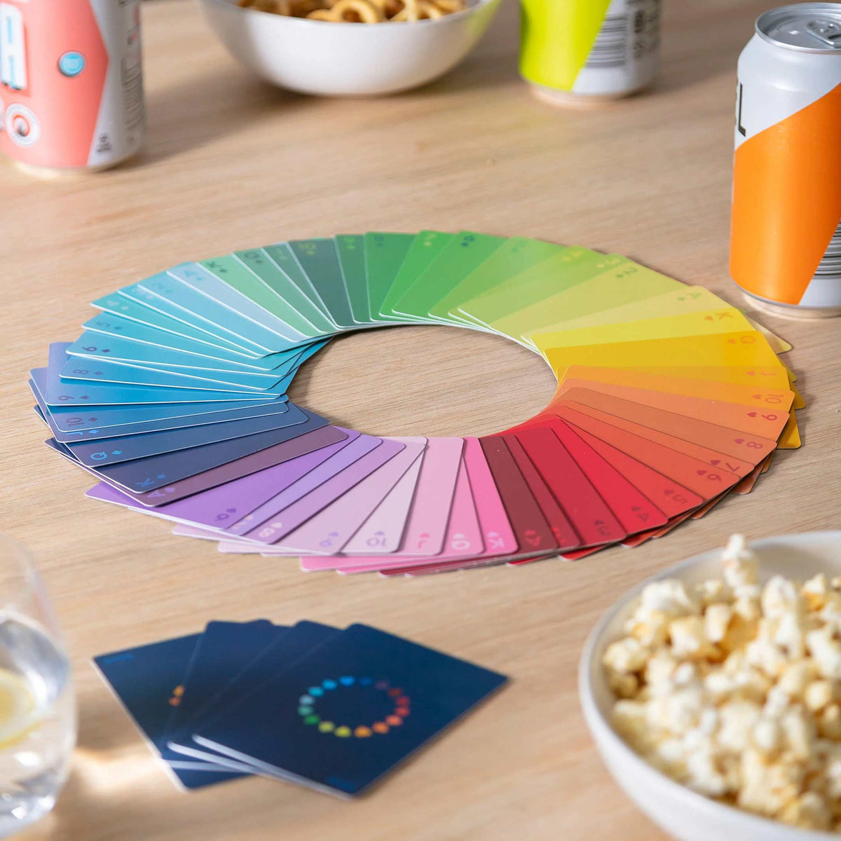 Spielkarten Gradient – Farbverlauf · 52 Karten | Block Design