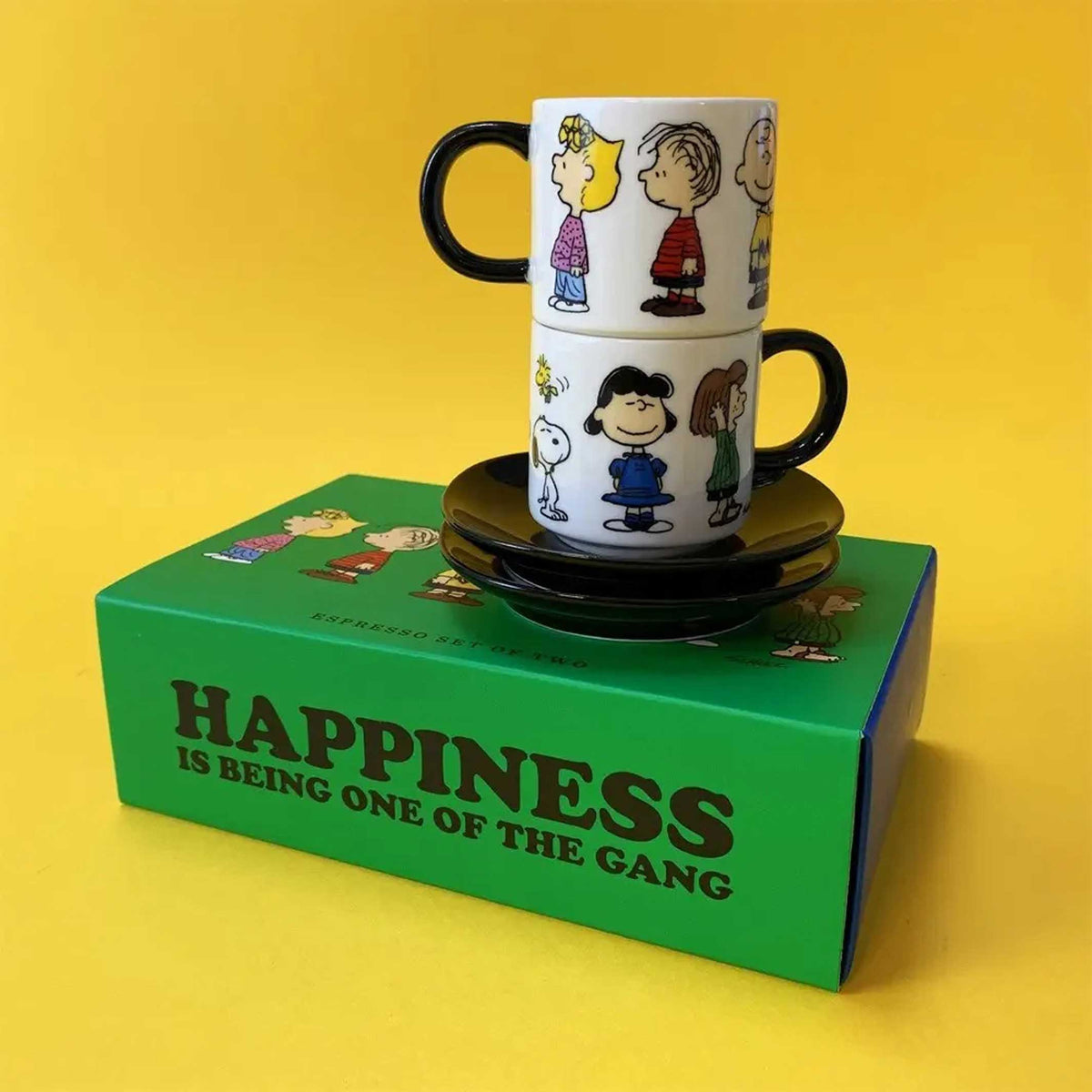 PEANUTS - HAPPINESS is being one of the GANG | ESPRESSO-TASSEN | 2er Set | Magpie