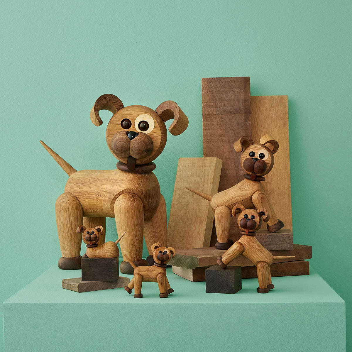 COPAIN | chien drôle de taille moyenne | Figurine décorative en bois | Christian Sommer | Printemps Copenhague