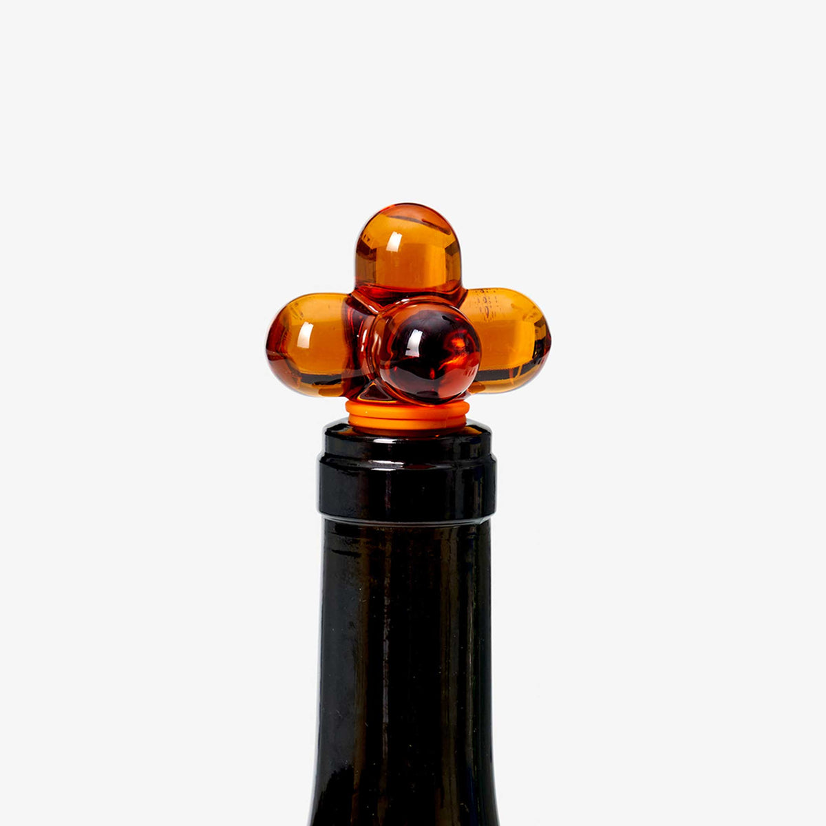 HOBKNOB Amber | Bernsteinfarbiger FLASCHEN-STÖPSEL & VERSCHLUSS | Fort Standard | Areaware
