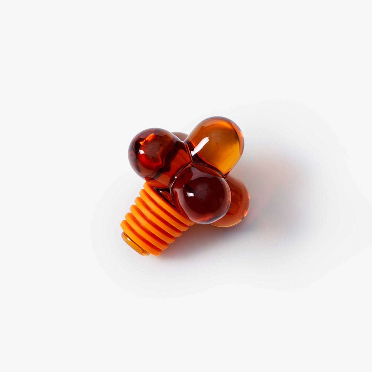HOBKNOB Amber | Bernsteinfarbiger FLASCHEN-STÖPSEL & VERSCHLUSS | Fort Standard | Areaware