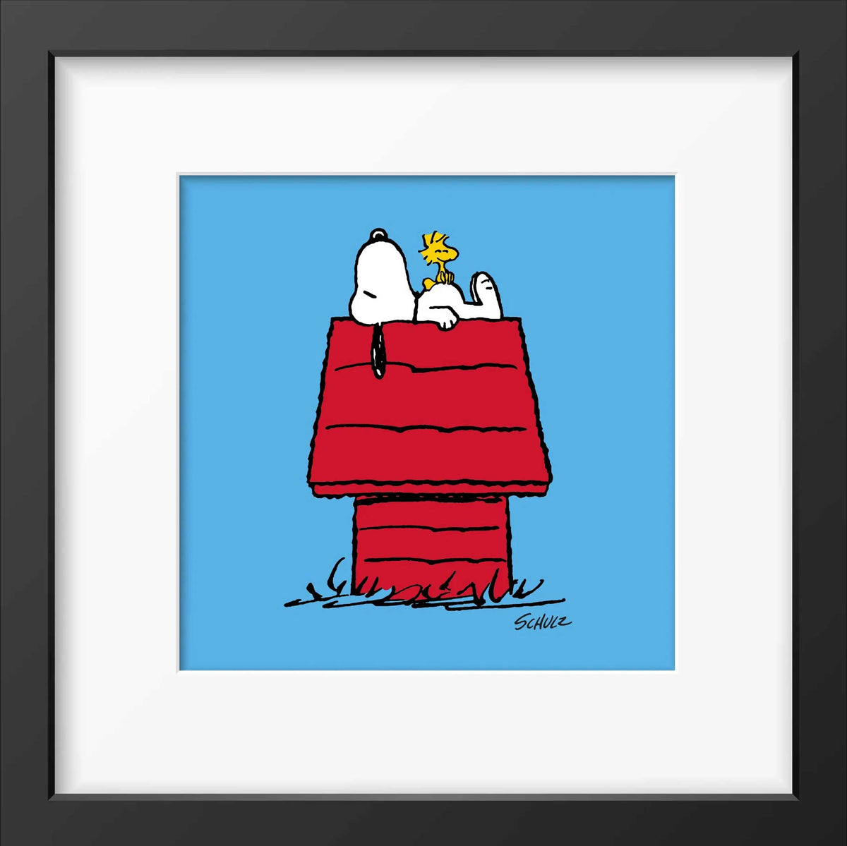 PEANUTS HOUSE | gerahmter DRUCK | 33x33 cm | Magpie