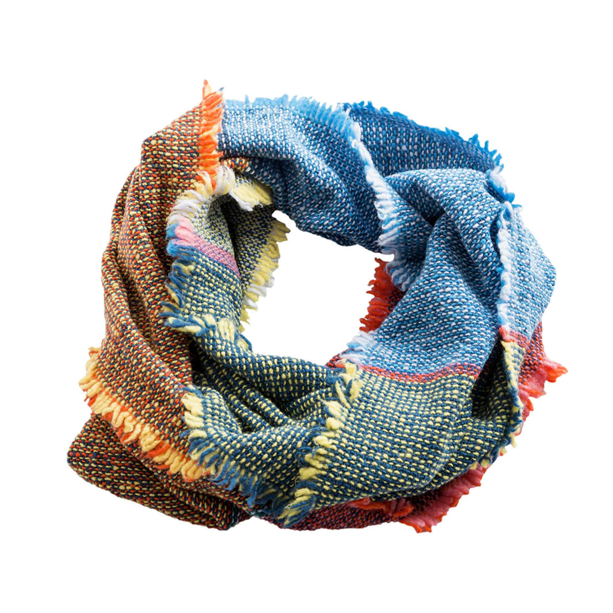 INTEGRATE SNOOD Blau | LOOP SCARF SCHLAUCHSCHAL | 100% Merino | Cristian Zuzunaga