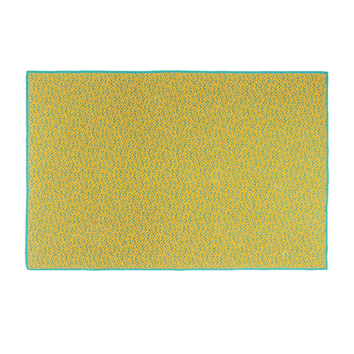 BITMAP LABYRINTH Golden Ochre | THROW | 180x140 cm | 90% Cotton | Cristian Zuzunaga