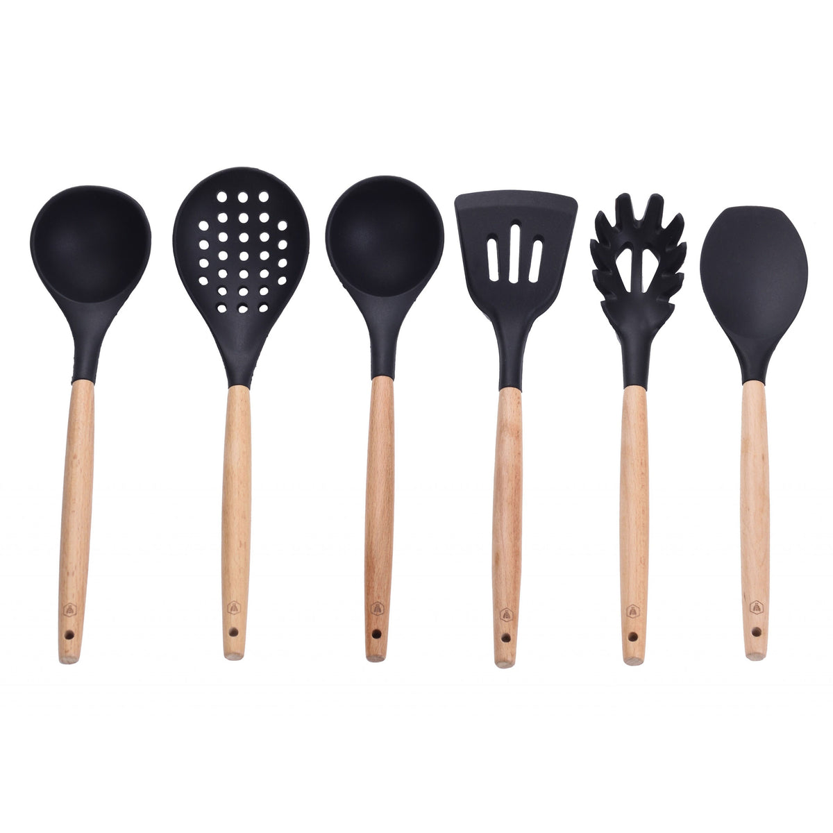 Ensemble d'ustensiles de cuisine avec récipient - Black Edition Ensemble de 6 pièces | Laguiole