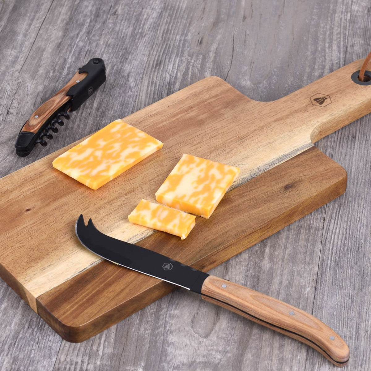 Cheese & wine set - Black Edition 3-piece Set | Laguiole