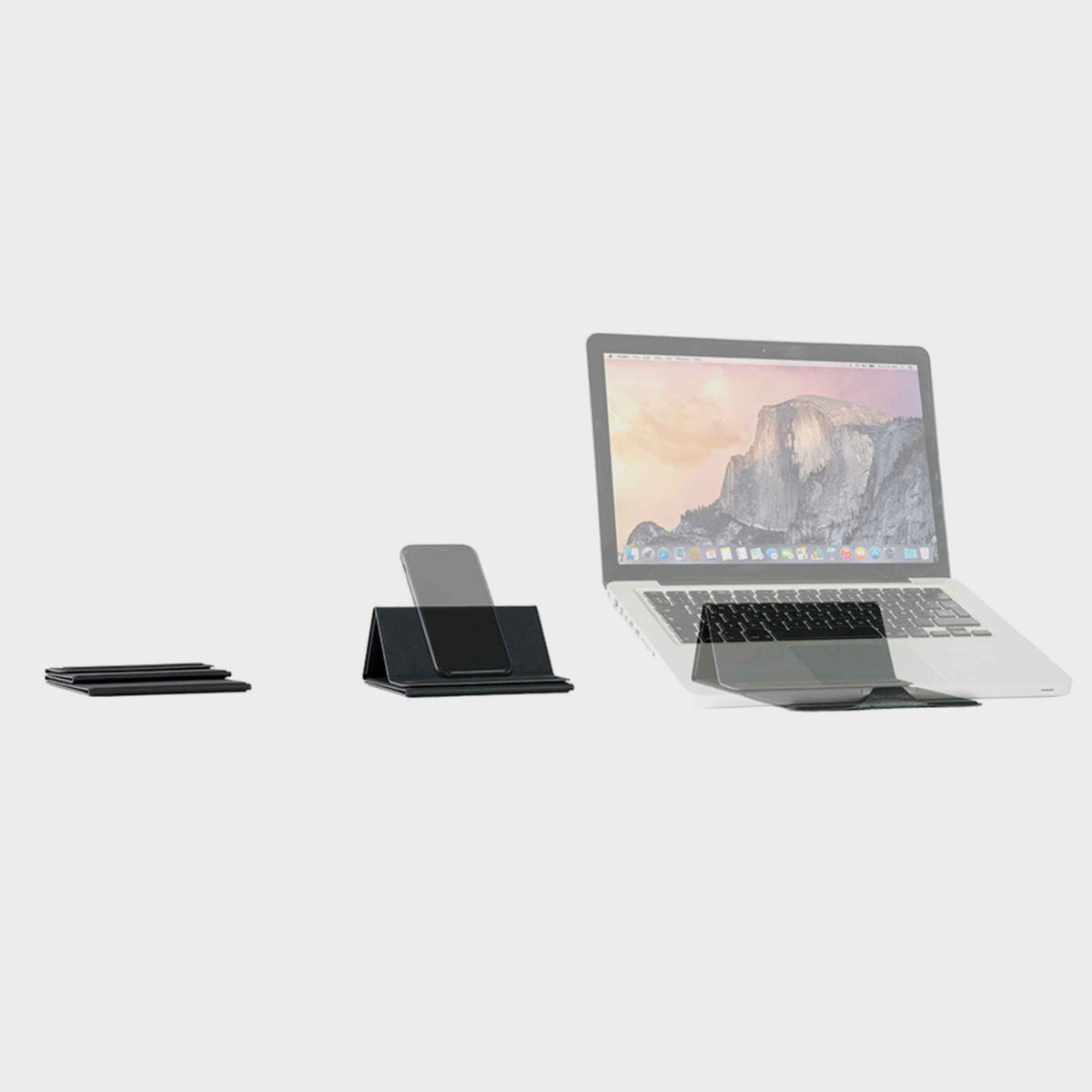 UNIVERSAL STAND - Universal-STÄNDER für Laptop, Tablett, Smartphone - 11x15,5 cm | beblau