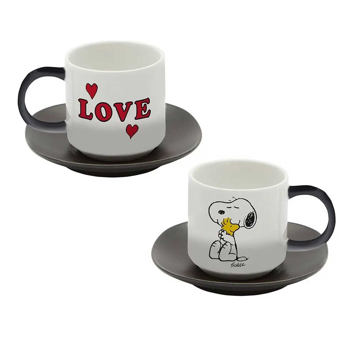 ARACHIDES - AMOUR | TASSES À EXPRESSO | Ensemble de 2 | Pie