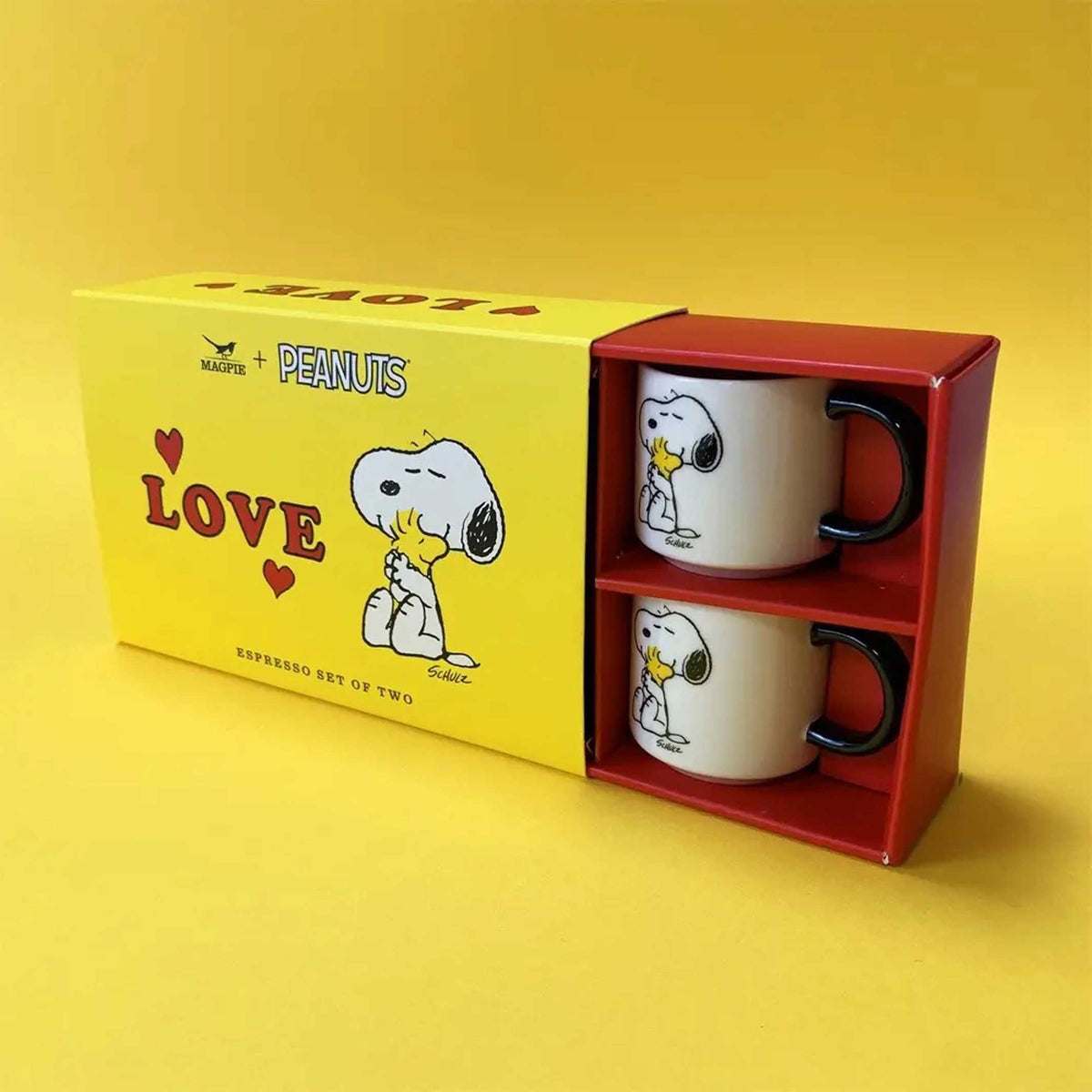 ARACHIDES - AMOUR | TASSES À EXPRESSO | Ensemble de 2 | Pie