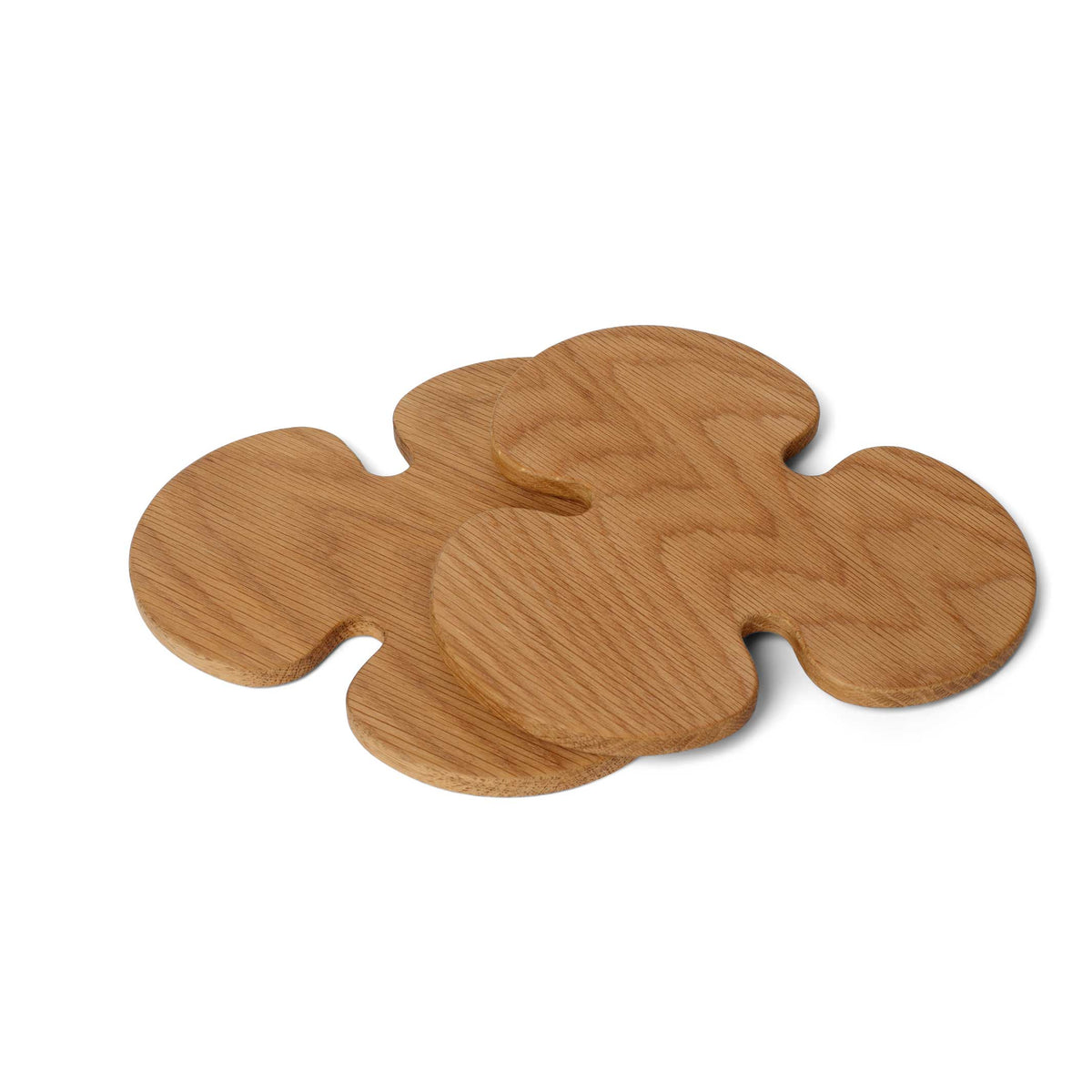 LUCKY TRIVET | COASTER POT Trèfle en bois | Ensemble de 2 | Mencke & Vagnby | Spring Copenhagen
