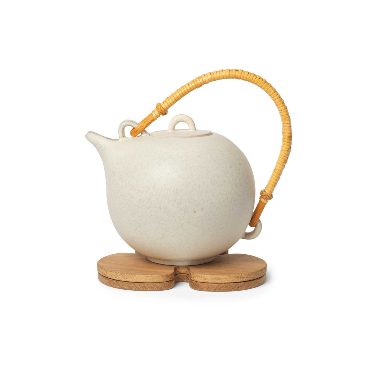 LUCKY TRIVET | COASTER POT Trèfle en bois | Ensemble de 2 | Mencke & Vagnby | Spring Copenhagen