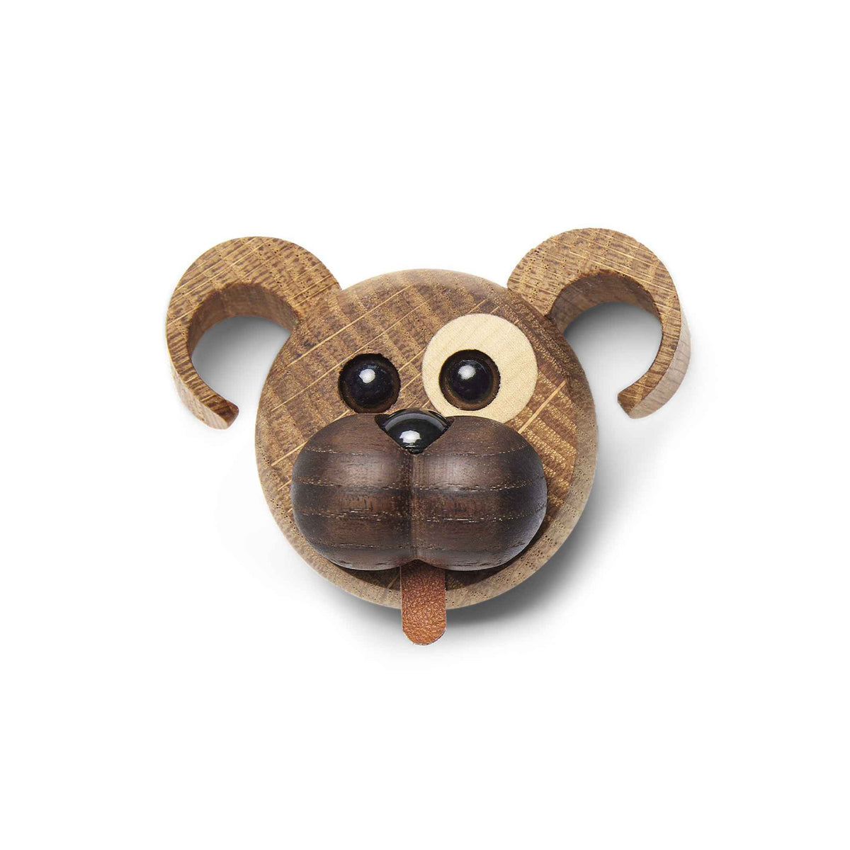 Holzhund-Magnet Happy – Eiche · 4 cm | Spring Copenhagen