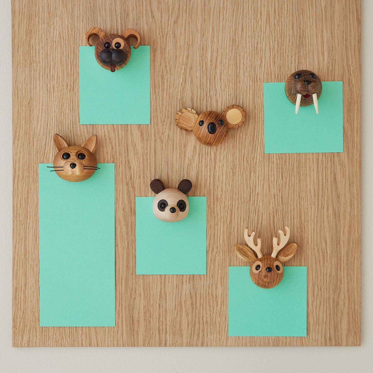 Holzkatze-Magnet Lucky – Eiche · 4 cm | Spring Copenhagen
