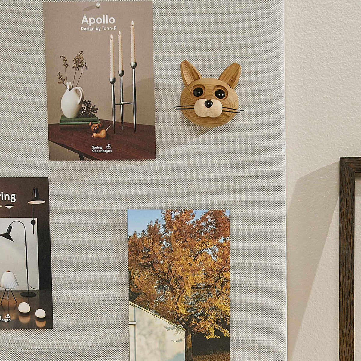 Holzkatze-Magnet Lucky – Eiche · 4 cm | Spring Copenhagen
