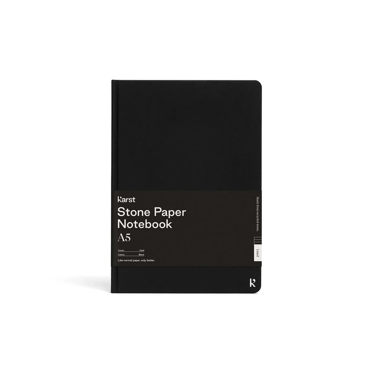 Hardcover NOTEBOOK A5 | Schwarzes NOTIZBUCH | KarstGoods