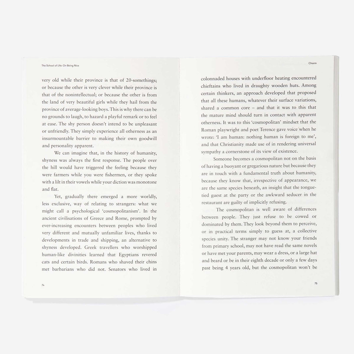 Taschenbuch "On Being Nice" – Englisch | The School of Life