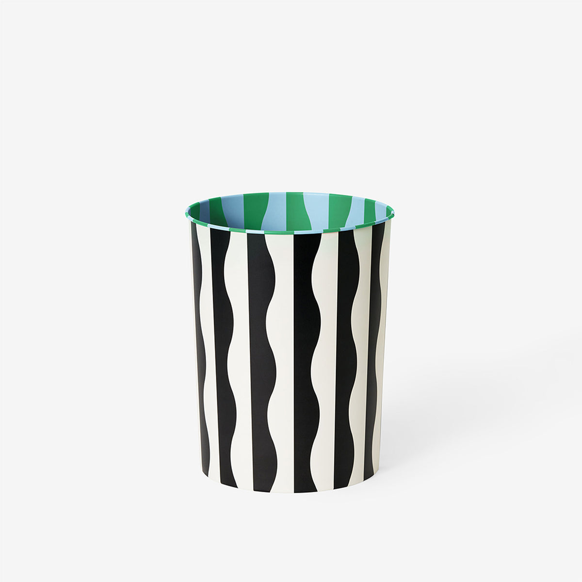 PATTERN BIN RIVER | PAPIERKORB mit Wellen | Dusen Dusen | Areaware