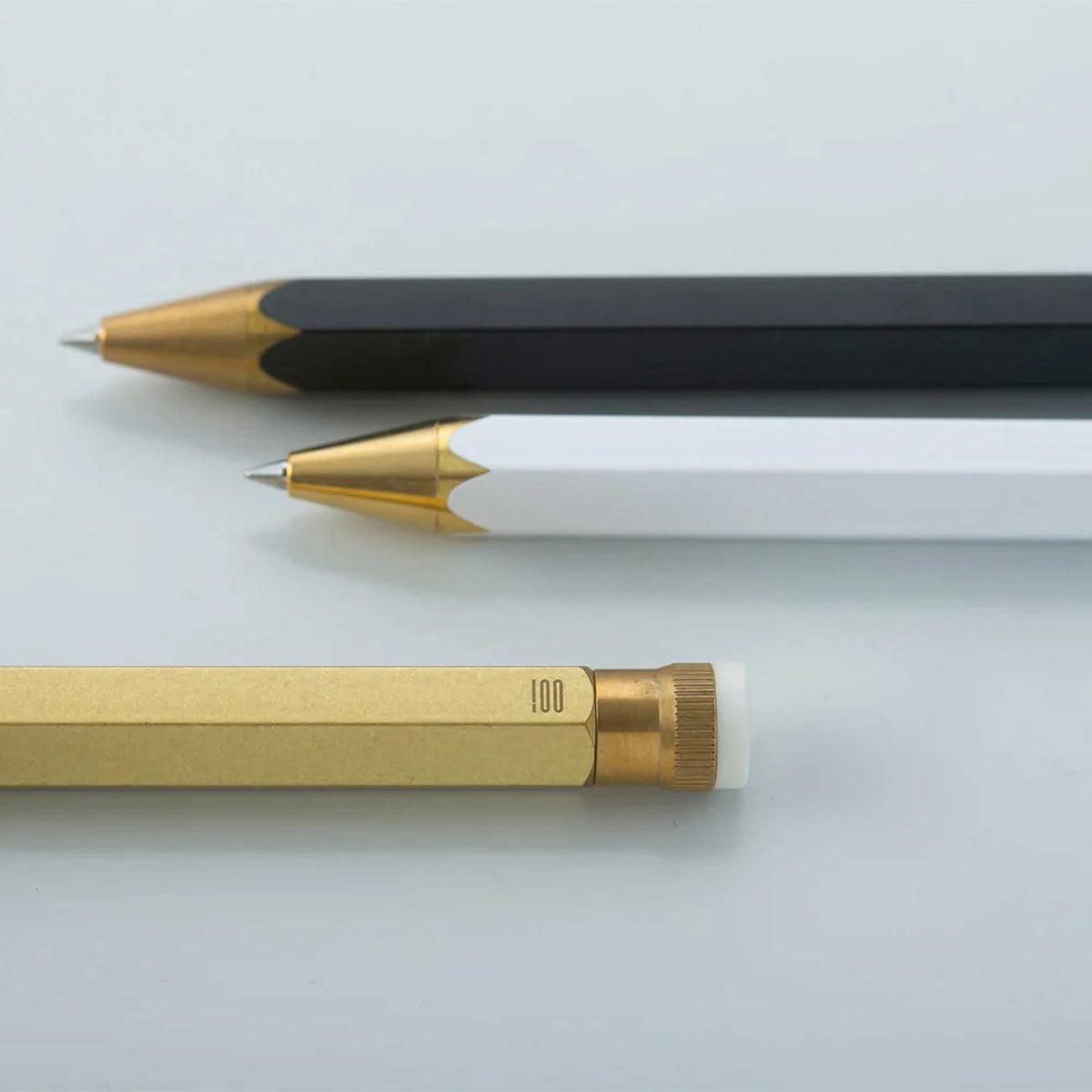 Ballpoint Pen Pencillest – Brass · Black · 14.4 cm | 100percent