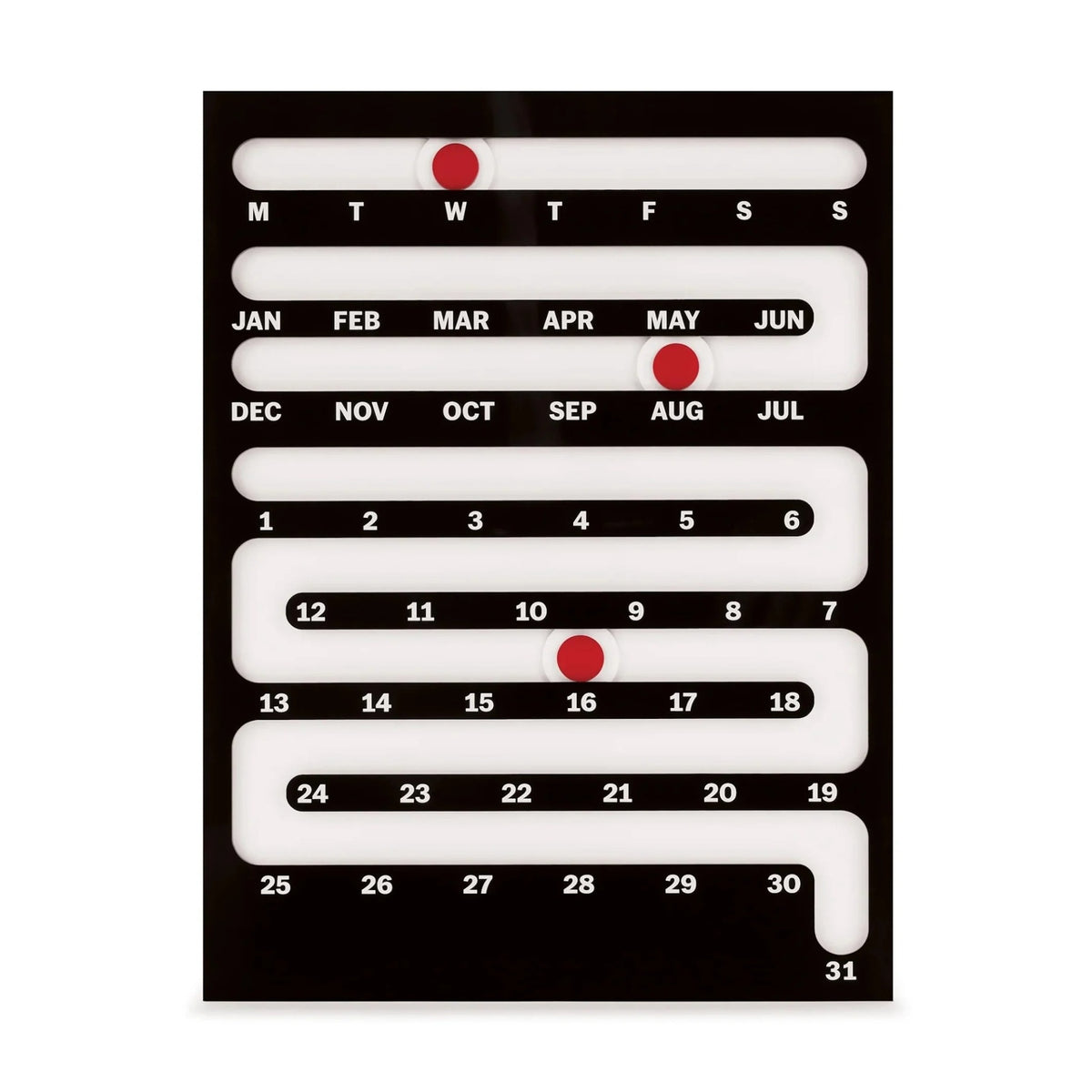 SLIDING PERPETUAL CALENDAR - Ewiger Wand- & Tisch-Kalender - 30x23 cm | MoMA