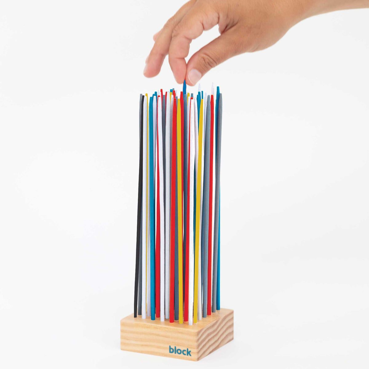 MIKK-UP STICKS | JEU MIKADO avec 49 bâtons en bois | Conception de blocs