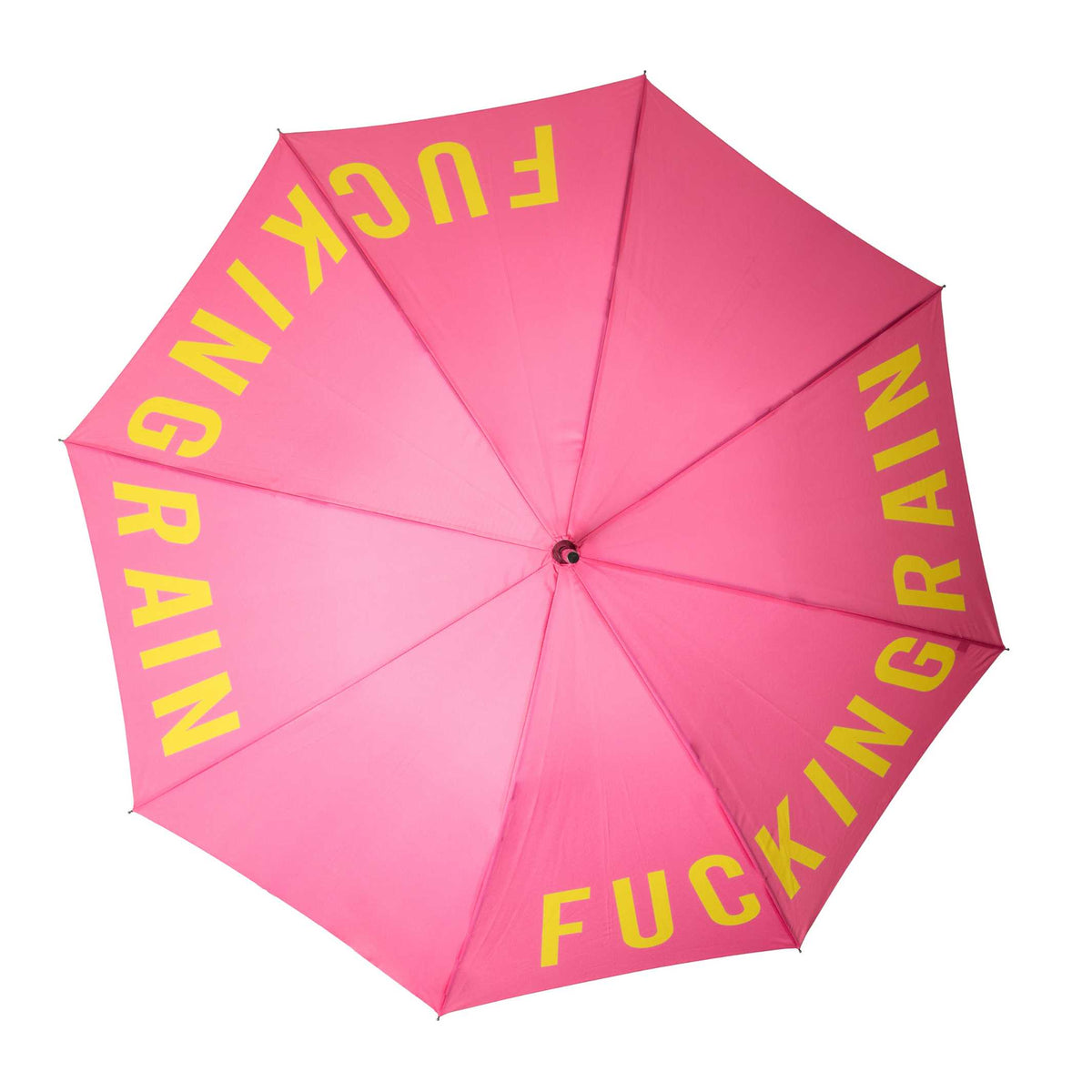 Umbrella "Fucking Rain" – Pink · Statement · Ø 106 cm | Fisura