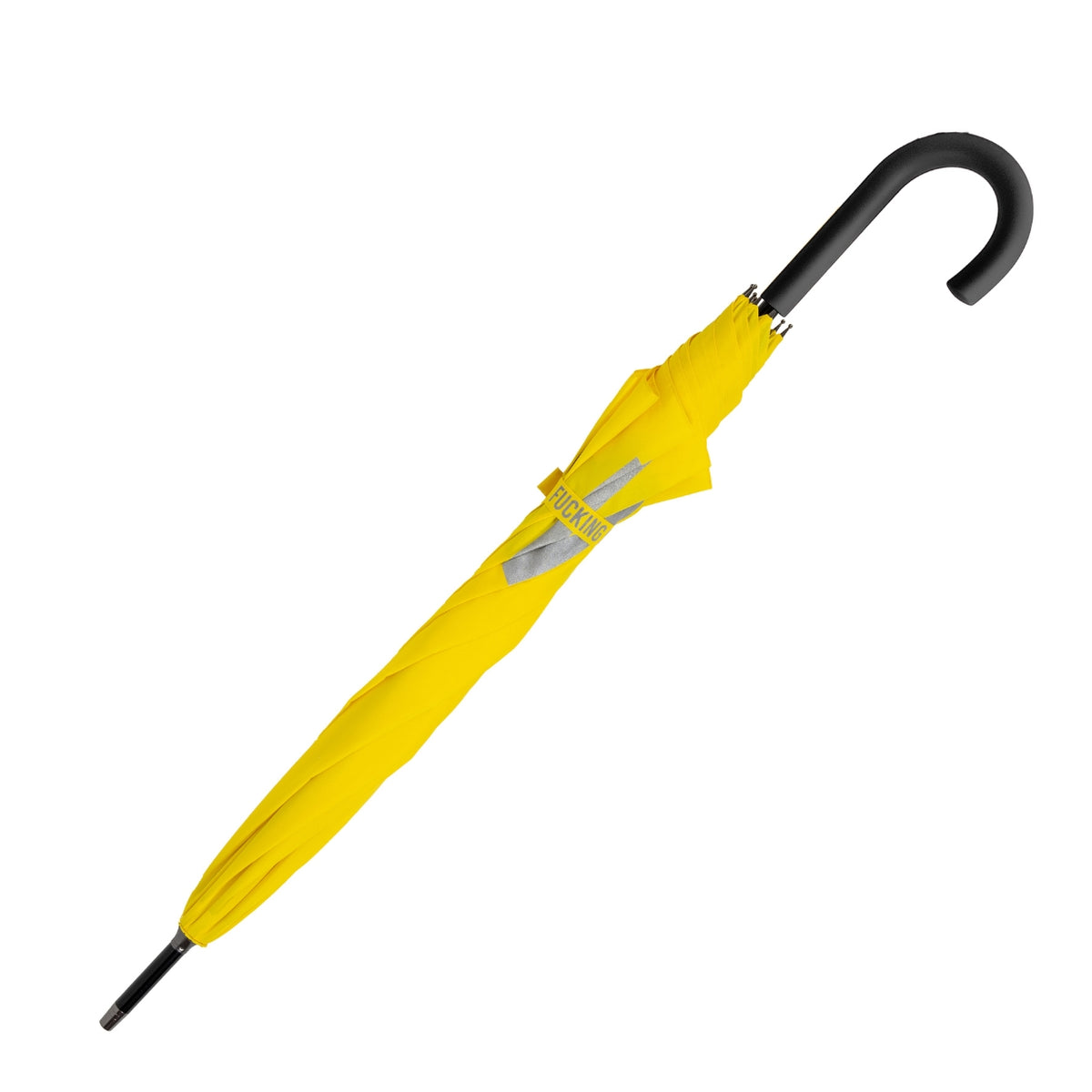 Umbrella "Fucking Rain" – Yellow · Statement · Ø 106 cm | Fisura